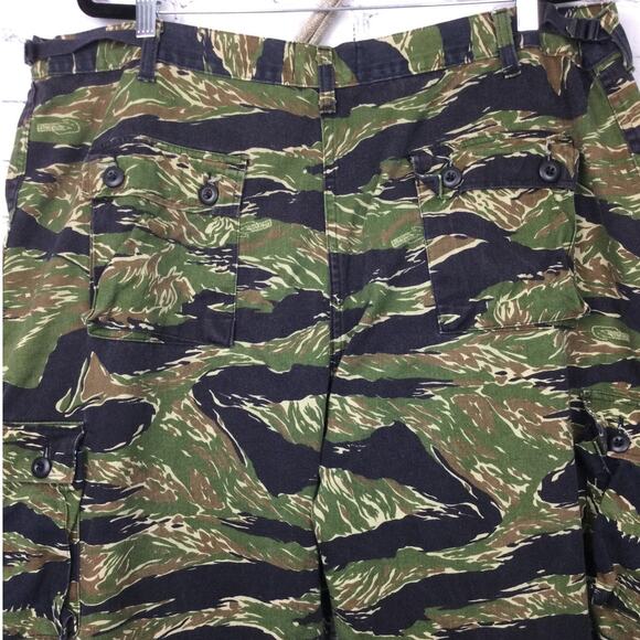 Tru-Spec Tiger Stripe Cam Cargo Flap Pockets Button Fly Drawstring Hem Pants 2XL - Picture 4 of 11